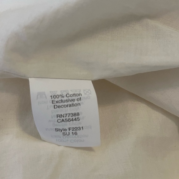 MADEWELL SUNCOAST EMBROIDERED SHIFT DRESS BRIGHT IVORY SIZE 8 100% COTTON - Picture 11 of 16